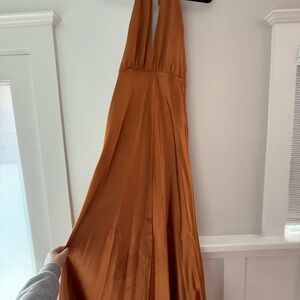 Something Navy Rust Maxi Dress